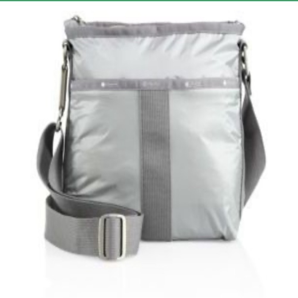 Le Sportsac Lesportsac Space Sack Silver Gray Essential Crossbody Bag